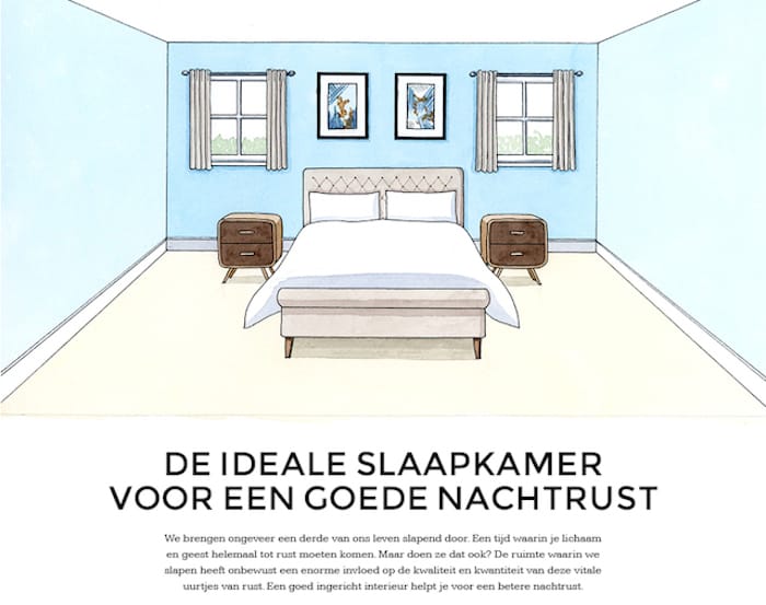 De ideale slaapkamer voor een goede nachtrust [Infographic] - ARCHANA.NL | slaapkamer ideeen | slaaptips #slaapkamer #bedroom