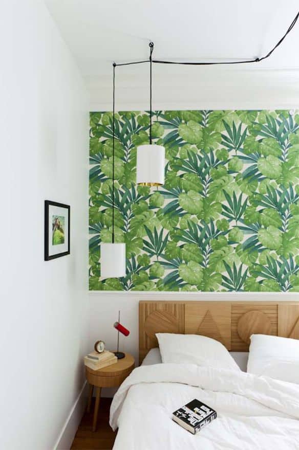 Slaapkamers en interieurs met tropisch behang | tropical wallpaper bedroom | ARCHANA.NL 