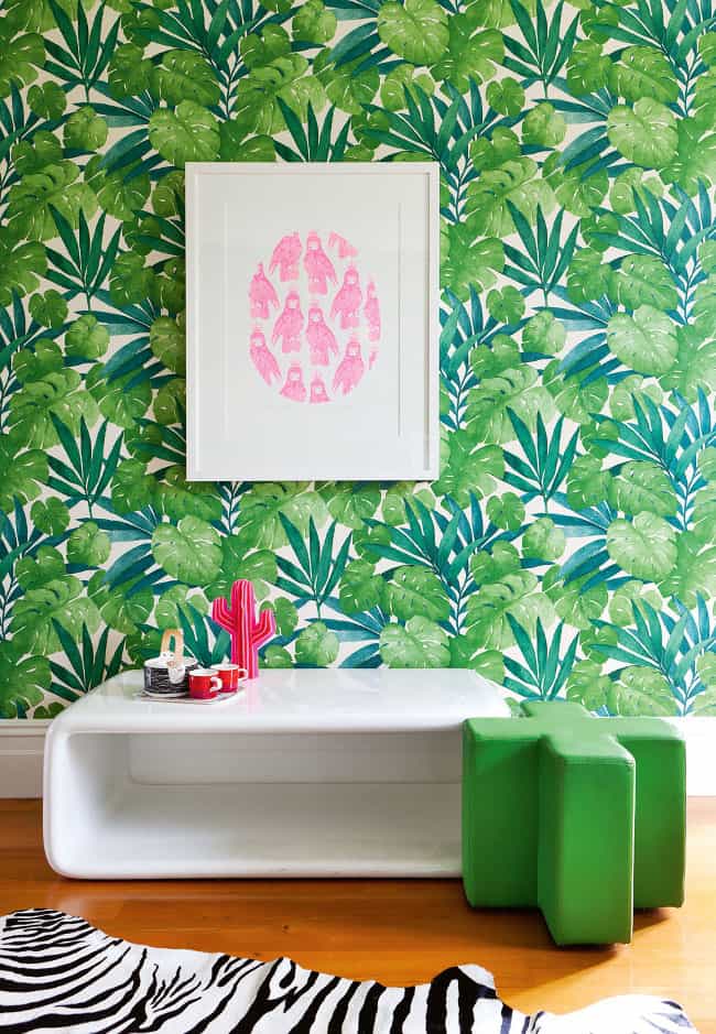 Slaapkamers en interieurs met tropisch behang | tropical wallpaper bedroom | ARCHANA.NL 