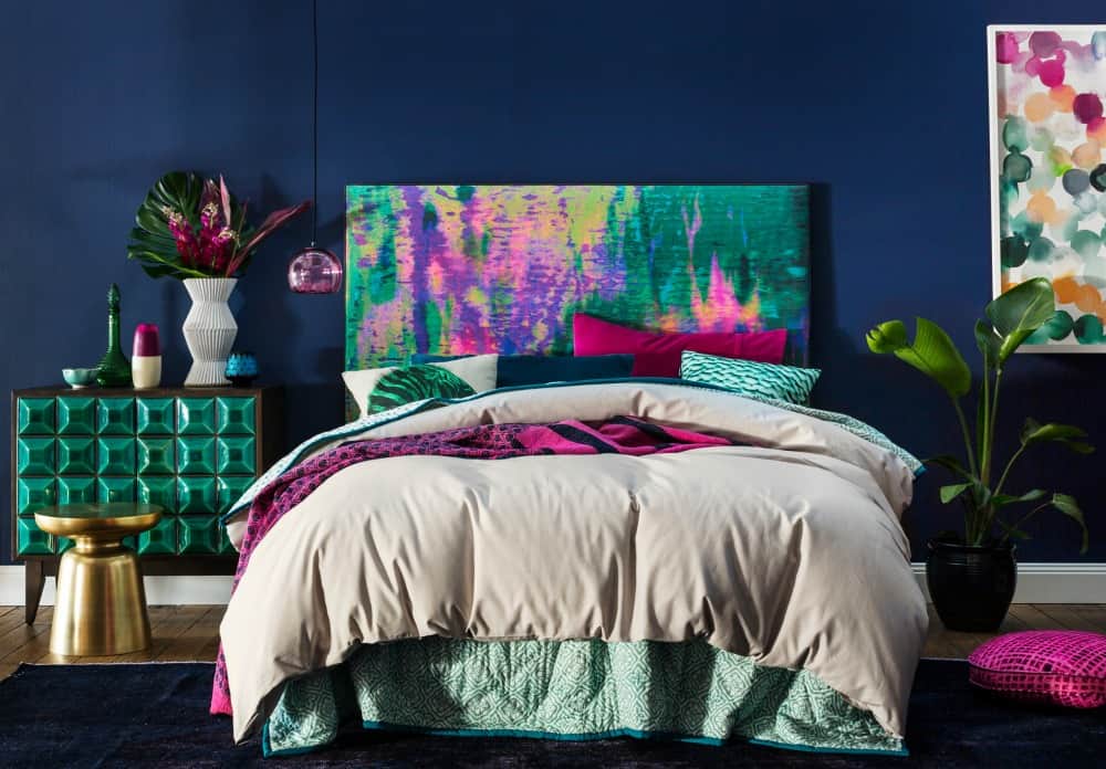 Mexsii headboard - Emerald Jungle low profile | Mexsii Bedhead Collection from Australia | Mexsii hoofdbord maakt van je slaapkamer een waar kunstwerk | ARCHANA.NL