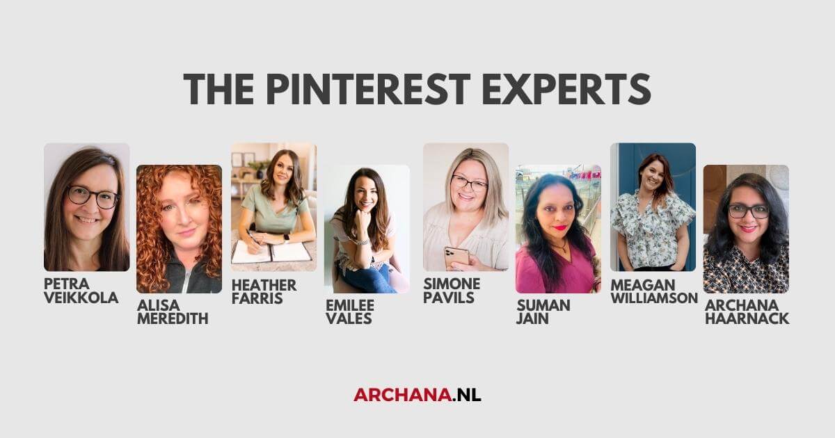 Ask the Pinterest Experts - 5 questions about Pinterest Marketing - ARCHANA.NL