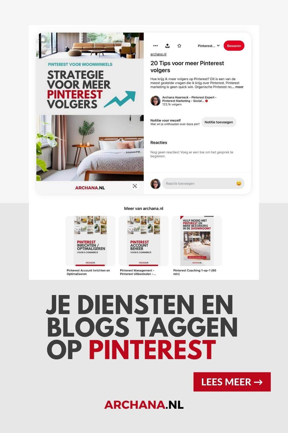 Je diensten en blogs taggen op Pinterest doe je zo - Winkelen op Pinterest- ARCHANA.NL