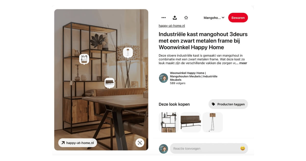 Producten taggen op Pinterest - ARCHANA.NL