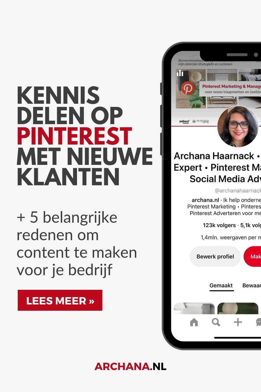 Kennis delen op Pinterest met nieuwe klanten - Pinterest marketing tips - ARCHANA.NL