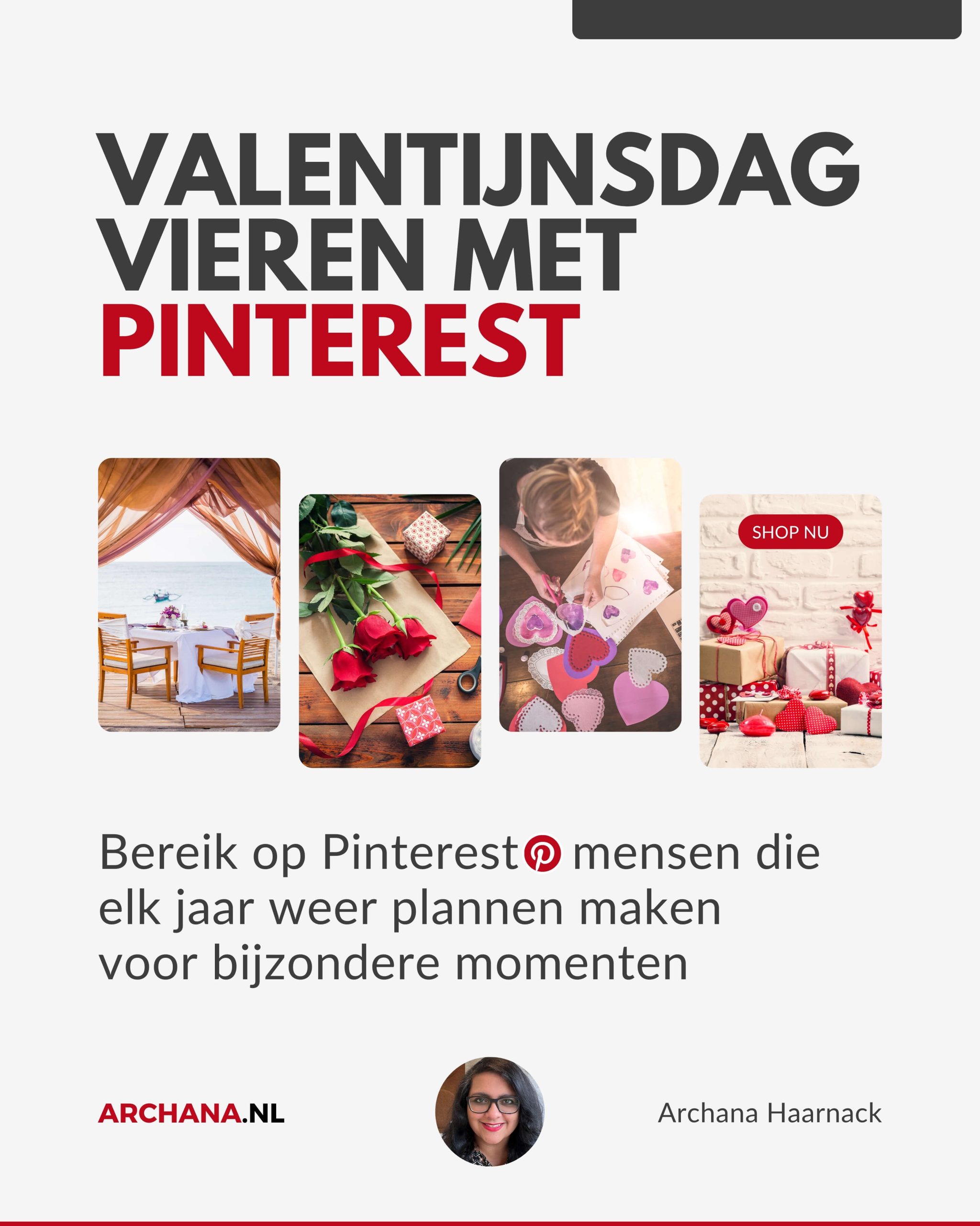 Valentijnsdag vieren met Pinterest - Pinterest e-book voor je bedrijf - ARCHANA.NL